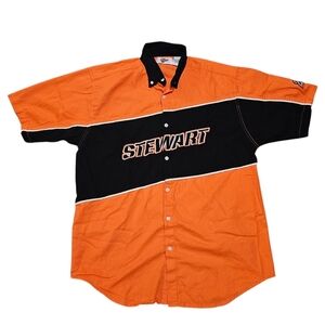 Vintage Winners Circle Tony Stewart Button Up Polo Shirt